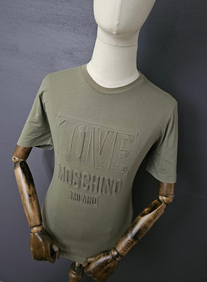 MOSCHINO Milano Embossed Love Logo T-Shirt
