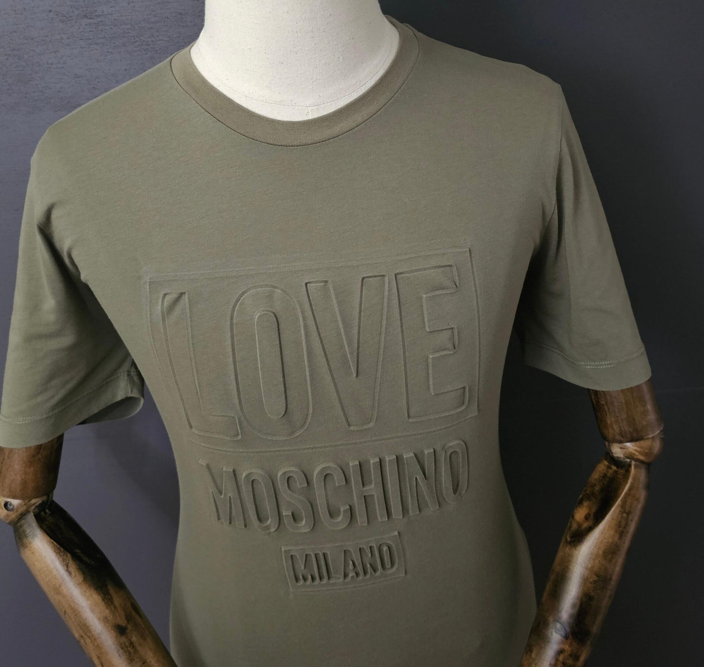 MOSCHINO Milano Embossed Love Logo T-Shirt