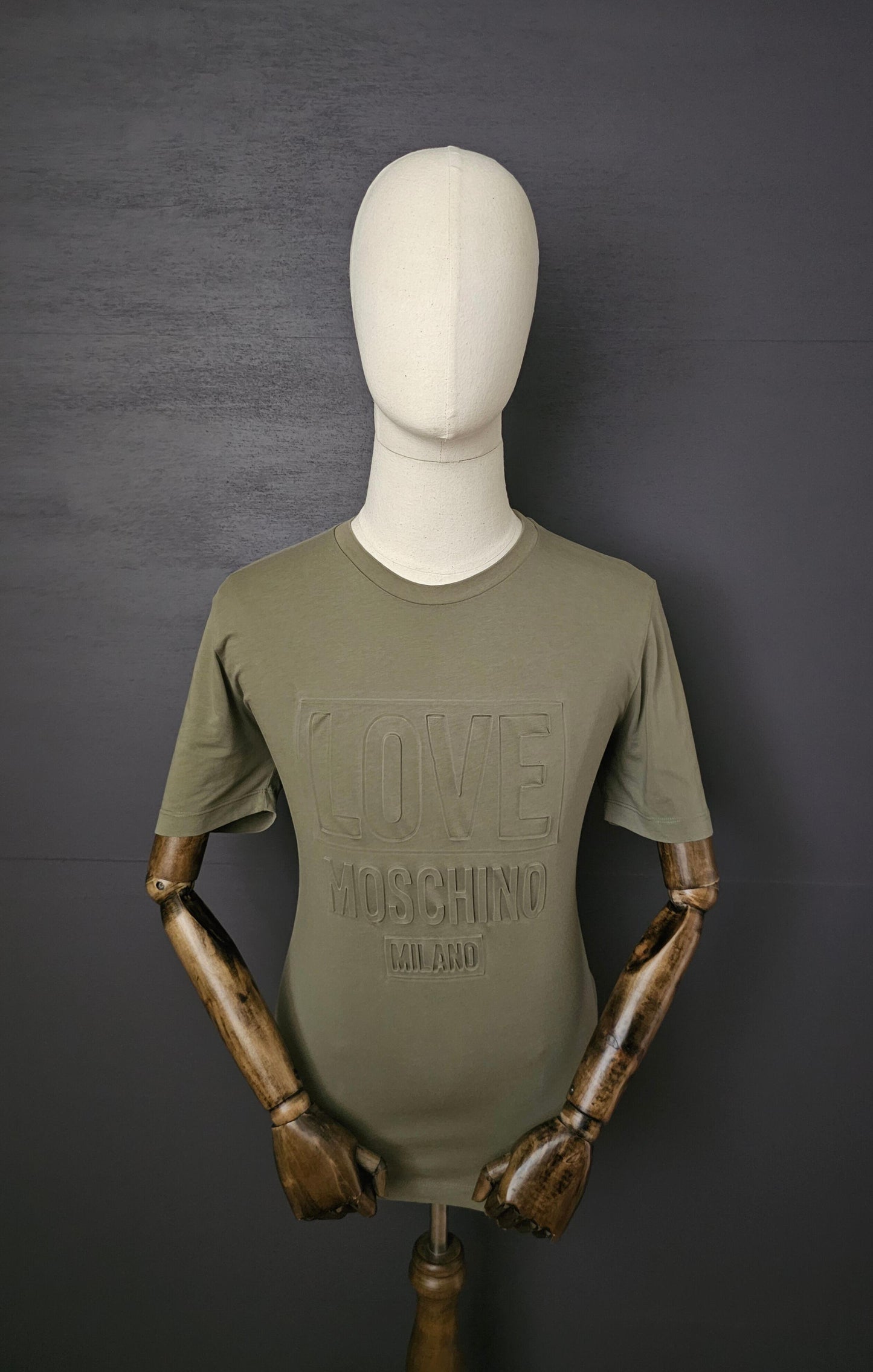 MOSCHINO Milano Embossed Love Logo T-Shirt