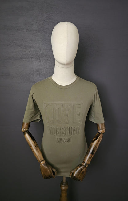 MOSCHINO Milano Embossed Love Logo T-Shirt