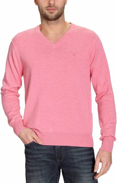 GANT Classic Cotton V-Neck Knitted Sweater