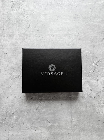 VERSACE Pebble Leather Medusa Icon Card Holder