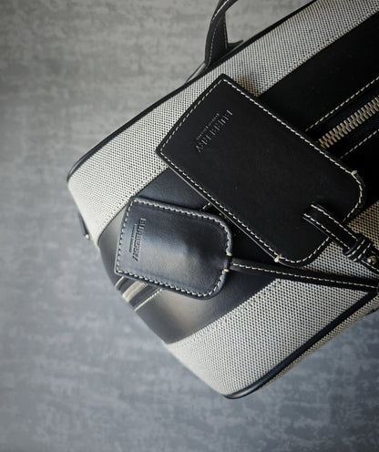 BURBERRY Logo-Print Leather-Trimmed Canvas Holdall