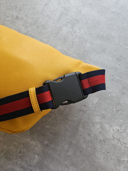 GUCCI Coco Capitan Vintage Leather Belt Bag 2017