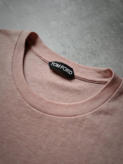 TOM FORD Lyocell and Cotton Blend Pink Jersey T-Shirt