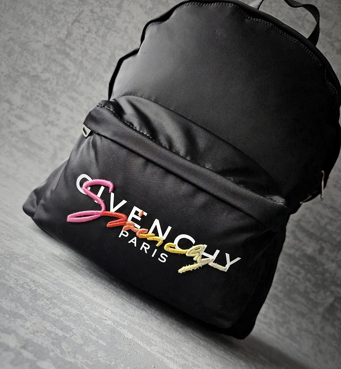 GIVENCHY Rainbow Signature Logo Urban Backpack