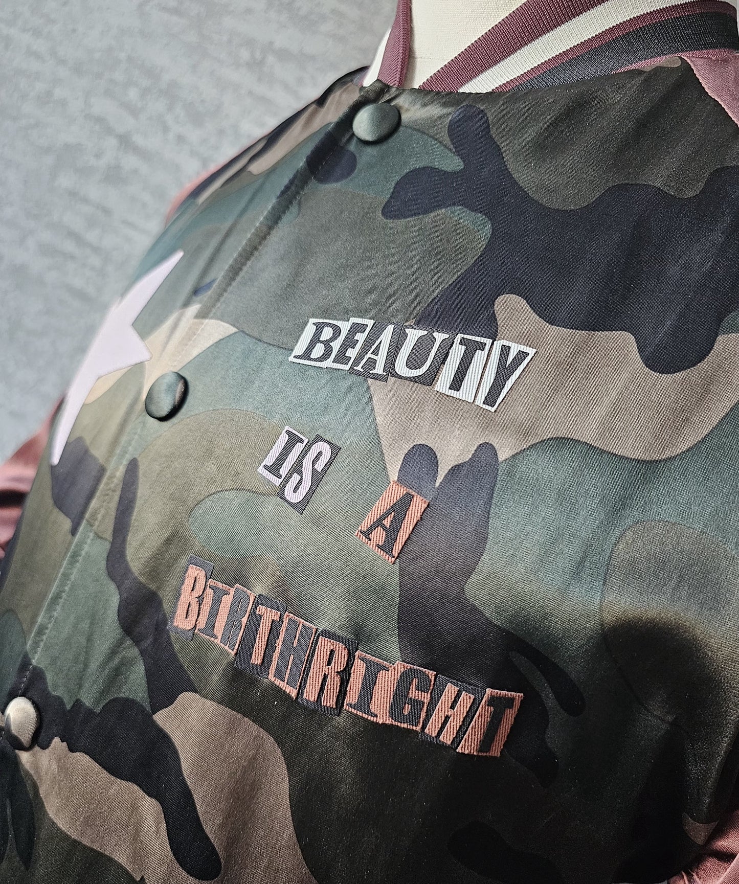 VALENTINO GARAVANI x Jamie Reid Satin Bomber