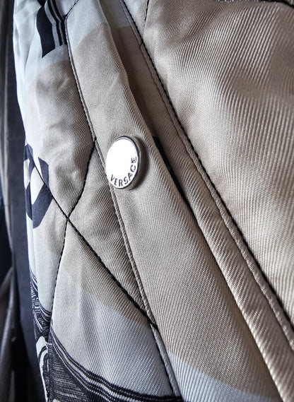 VERSACE Bauhaus Print Baroque Silk Bomber