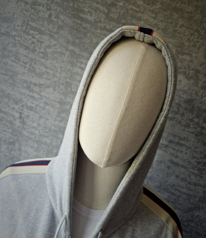 GUCCI Webbing-Trimmed Loopback Cotton Jersey Hoodie