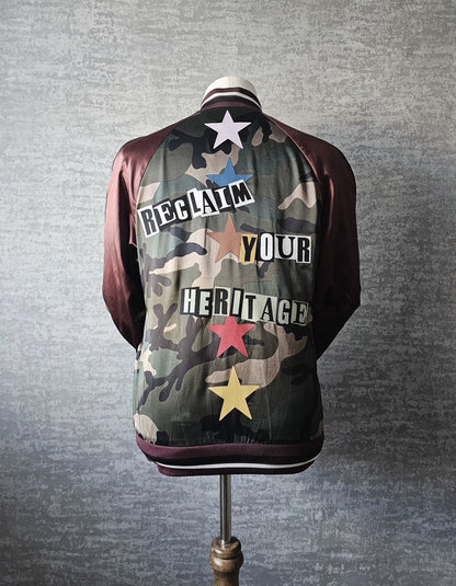 VALENTINO GARAVANI x Jamie Reid Satin Bomber