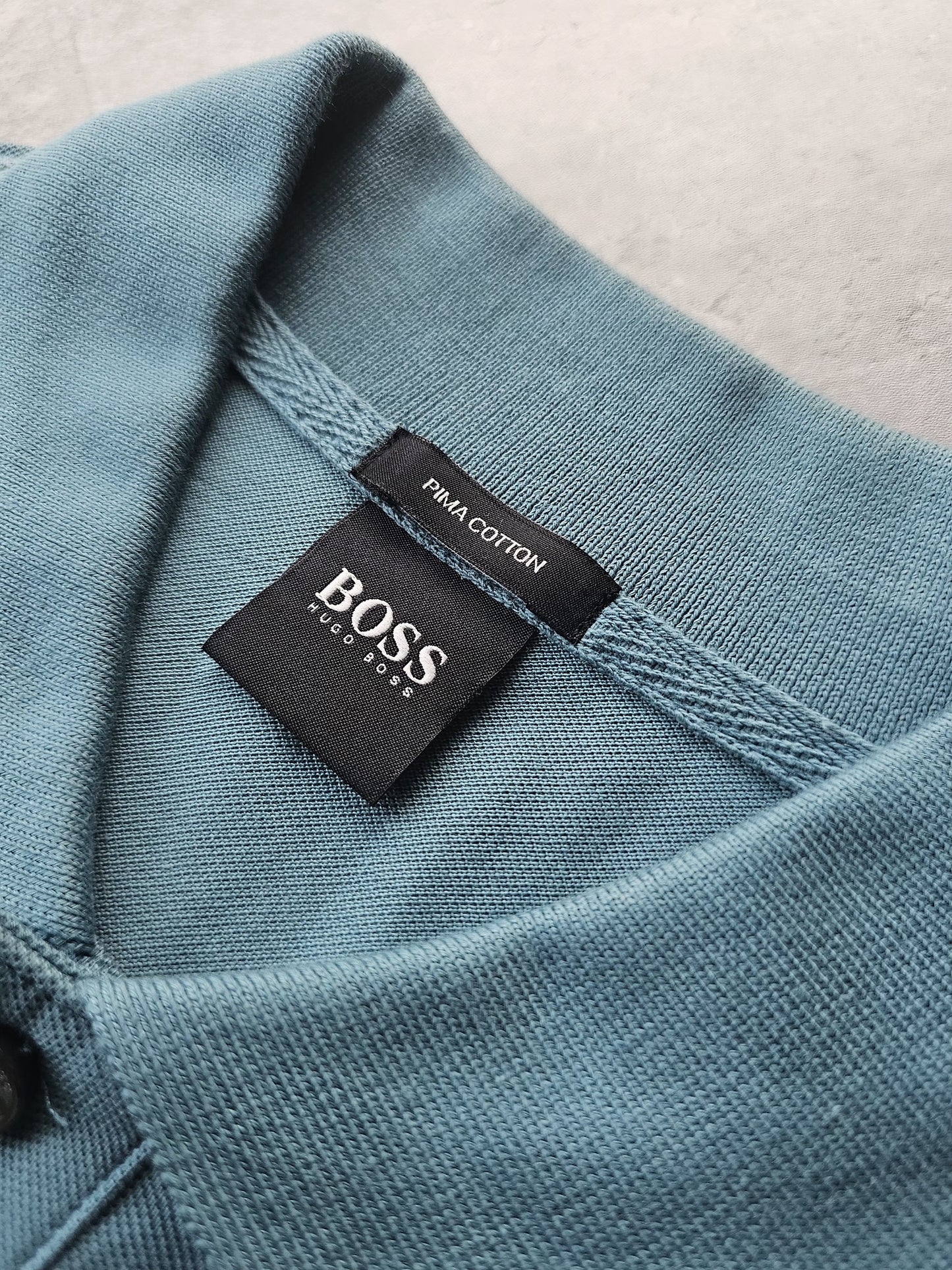 HUGO BOSS Turquoise Piro Logo 447 Polo Shirt