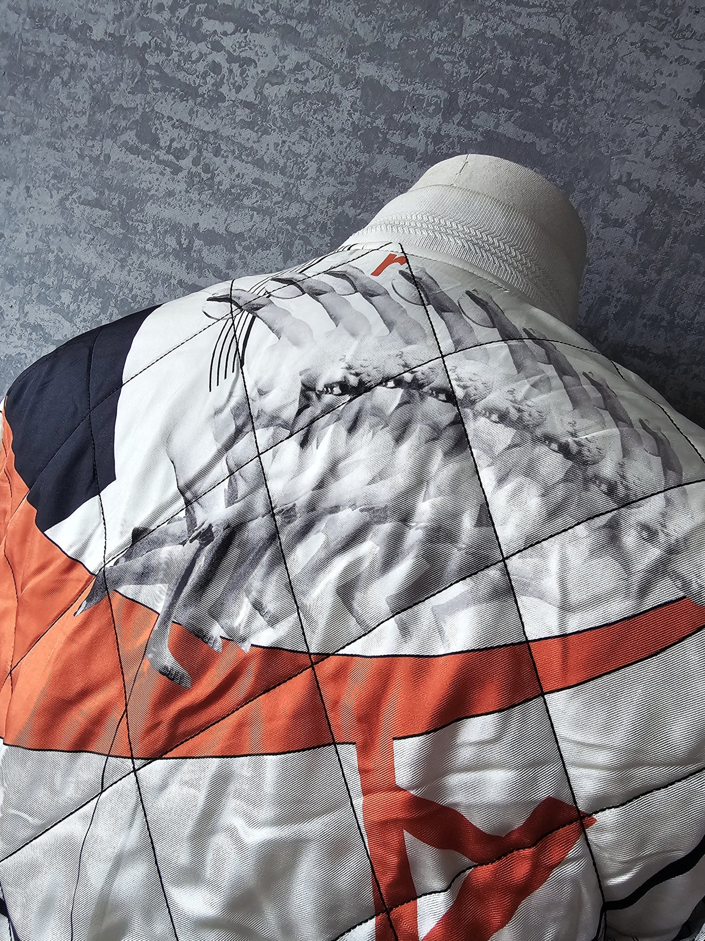 VERSACE Bauhaus Print Baroque Silk Bomber