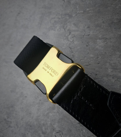 TOM FORD Leather-Trimmed Camouflage Nubuck Belt Bag