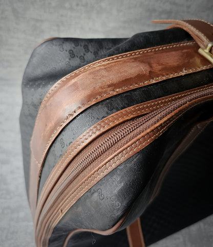 GUCCI Vintage GG Monogram Canvas Navy Suitcase