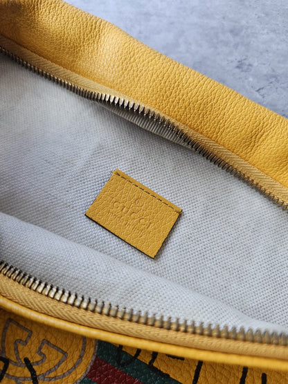 GUCCI Coco Capitan Vintage Leather Belt Bag 2017