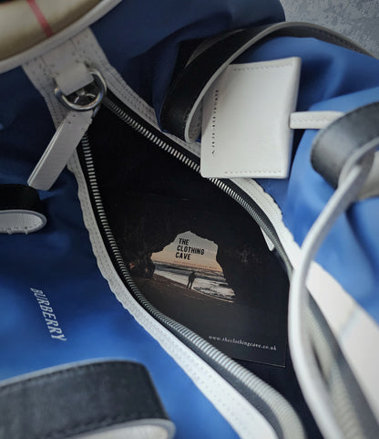 BURBERRY Nylon Kennedy Duffle Bag