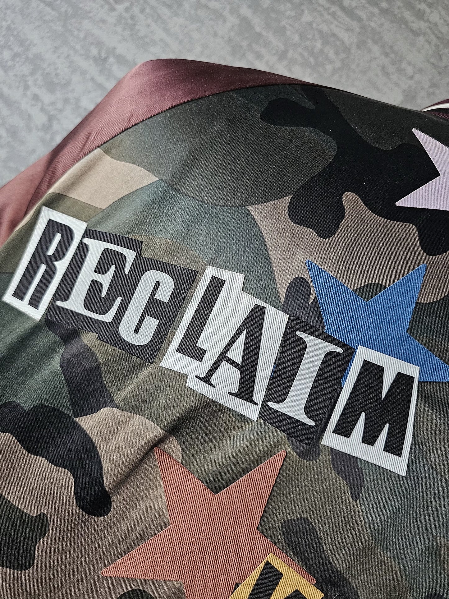 VALENTINO GARAVANI x Jamie Reid Satin Bomber