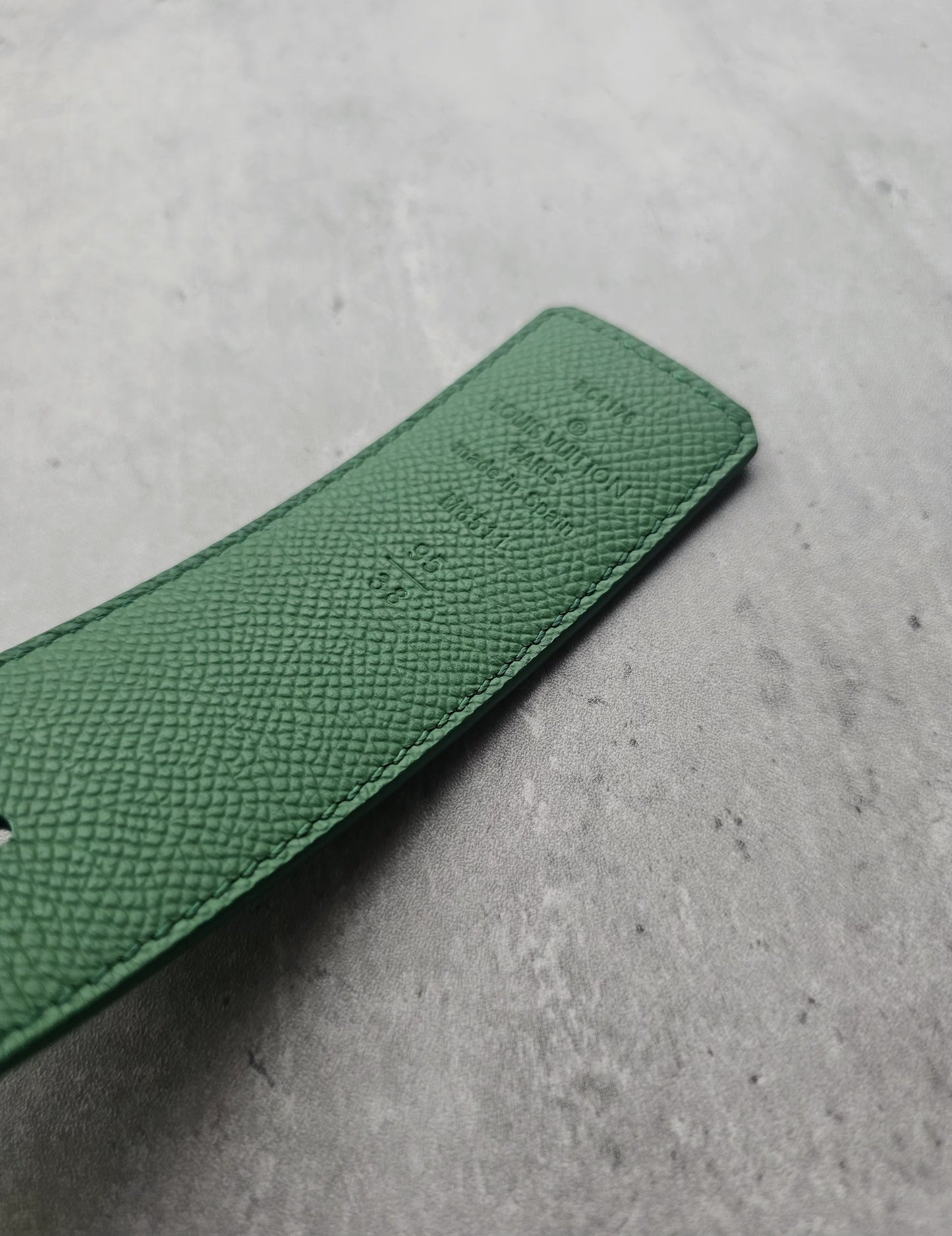 LOUIS VUITTON LV Monogram 40mm Reversible Green Belt