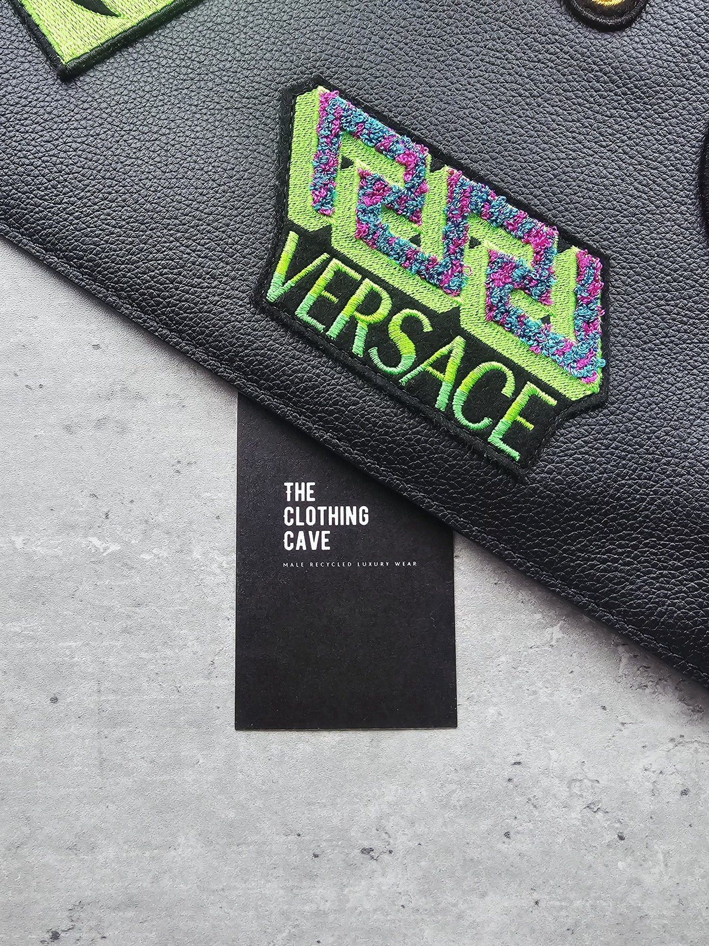 VERSACE Medusa Patch Embellished Zipped Documents Pouch