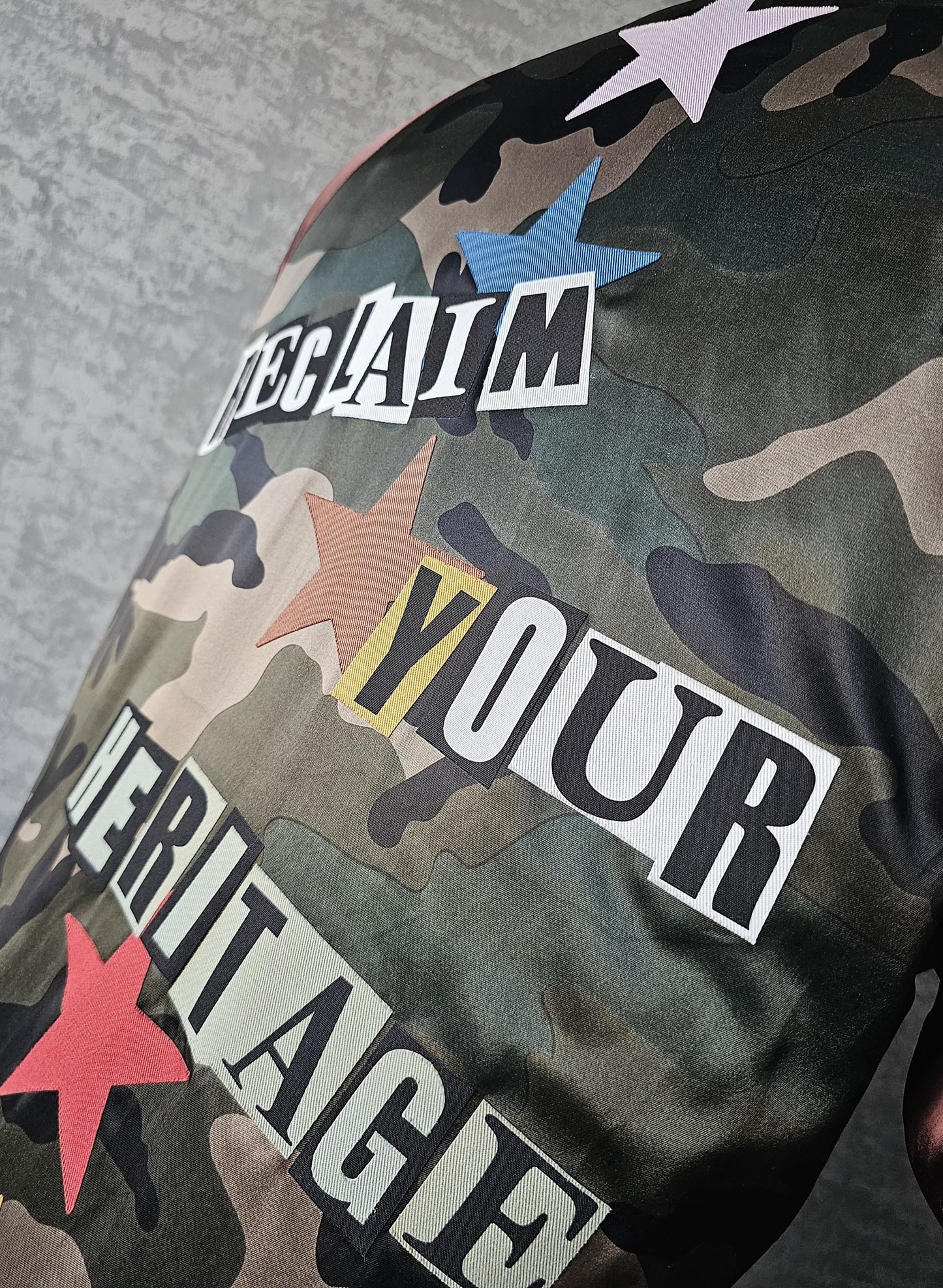 VALENTINO GARAVANI x Jamie Reid Satin Bomber