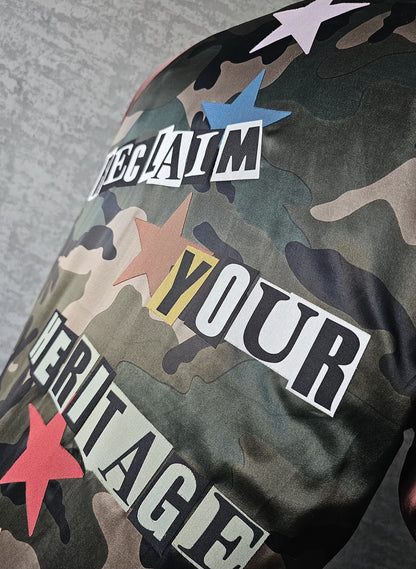 VALENTINO GARAVANI x Jamie Reid Satin Bomber