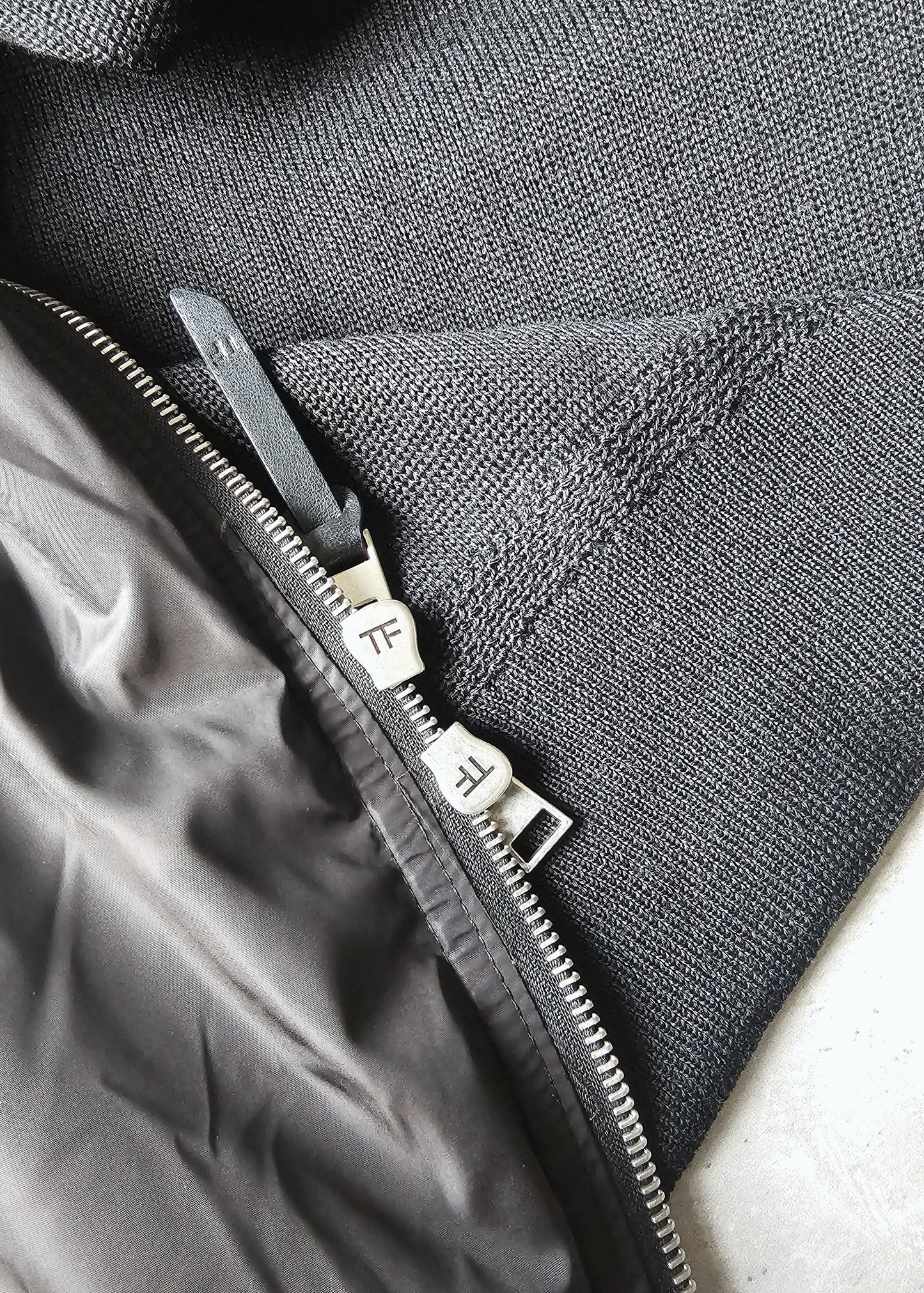 TOM FORD Shell-Panelled Wool Hooded Jacket Black