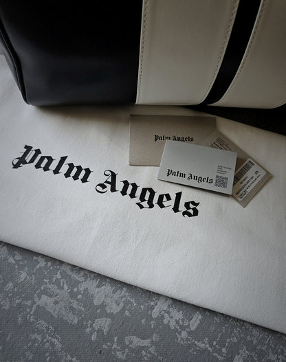 PALM ANGELS 2022 Black/White Track Travel Holdall