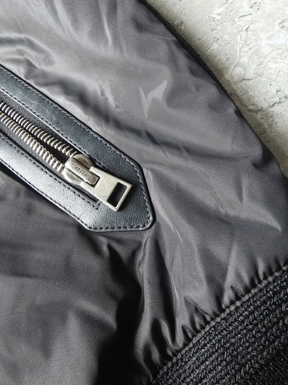 TOM FORD Shell-Panelled Wool Hooded Jacket Black