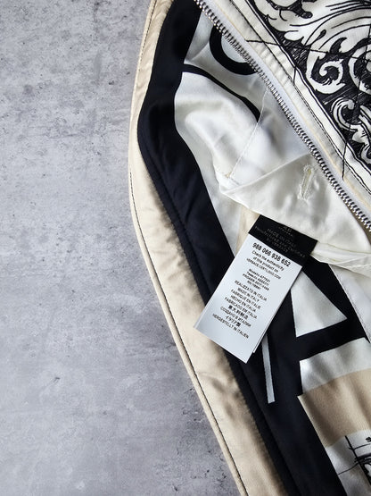 VERSACE Bauhaus Print Baroque Silk Bomber