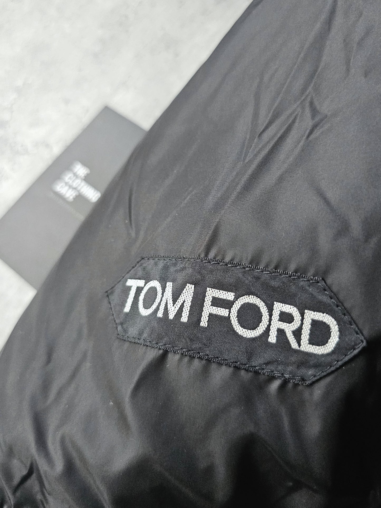 TOM FORD Shell-Panelled Wool Hooded Jacket Black