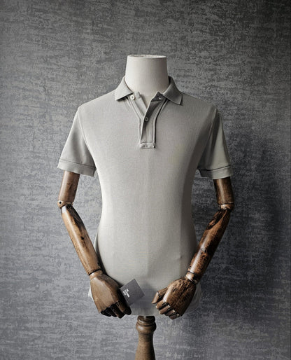 TOM FORD TF Garment-Dyed Cotton Green Polo Shirt