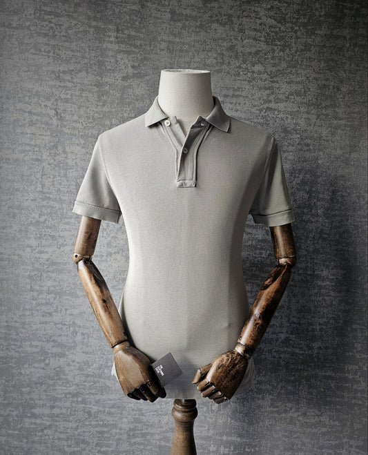 TOM FORD TF Garment-Dyed Cotton Green Polo Shirt