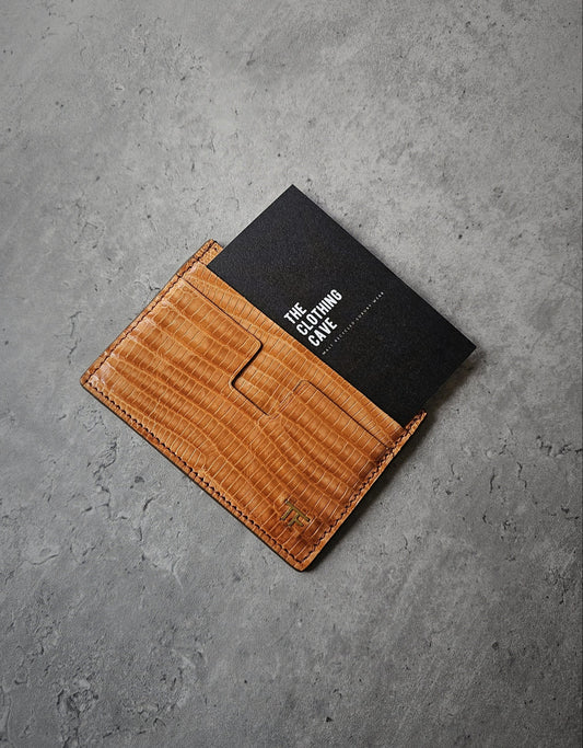TOM FORD T-Line TF Croc-Embossed Leather Card Holder