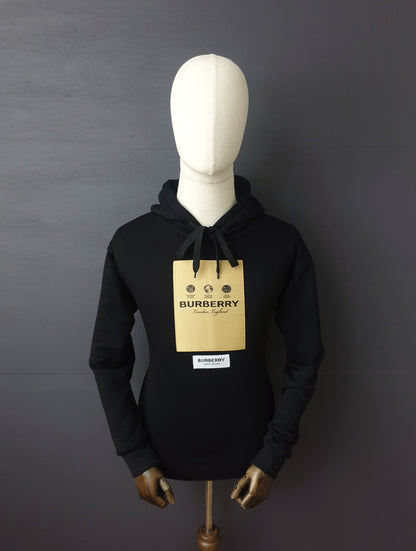 BURBERRY Applique-Logo Drawstring Hoodie