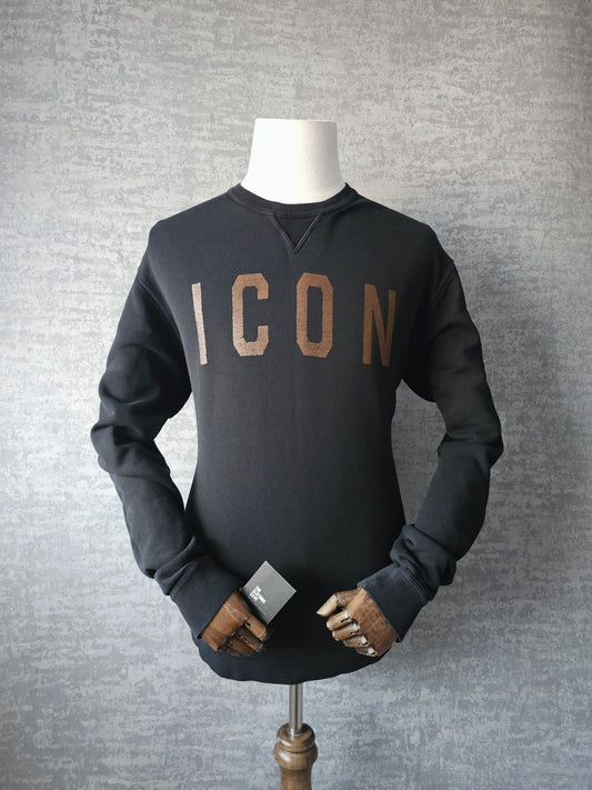 DSQUARED2 Copper-Tone ICON Logo Sweatshirt