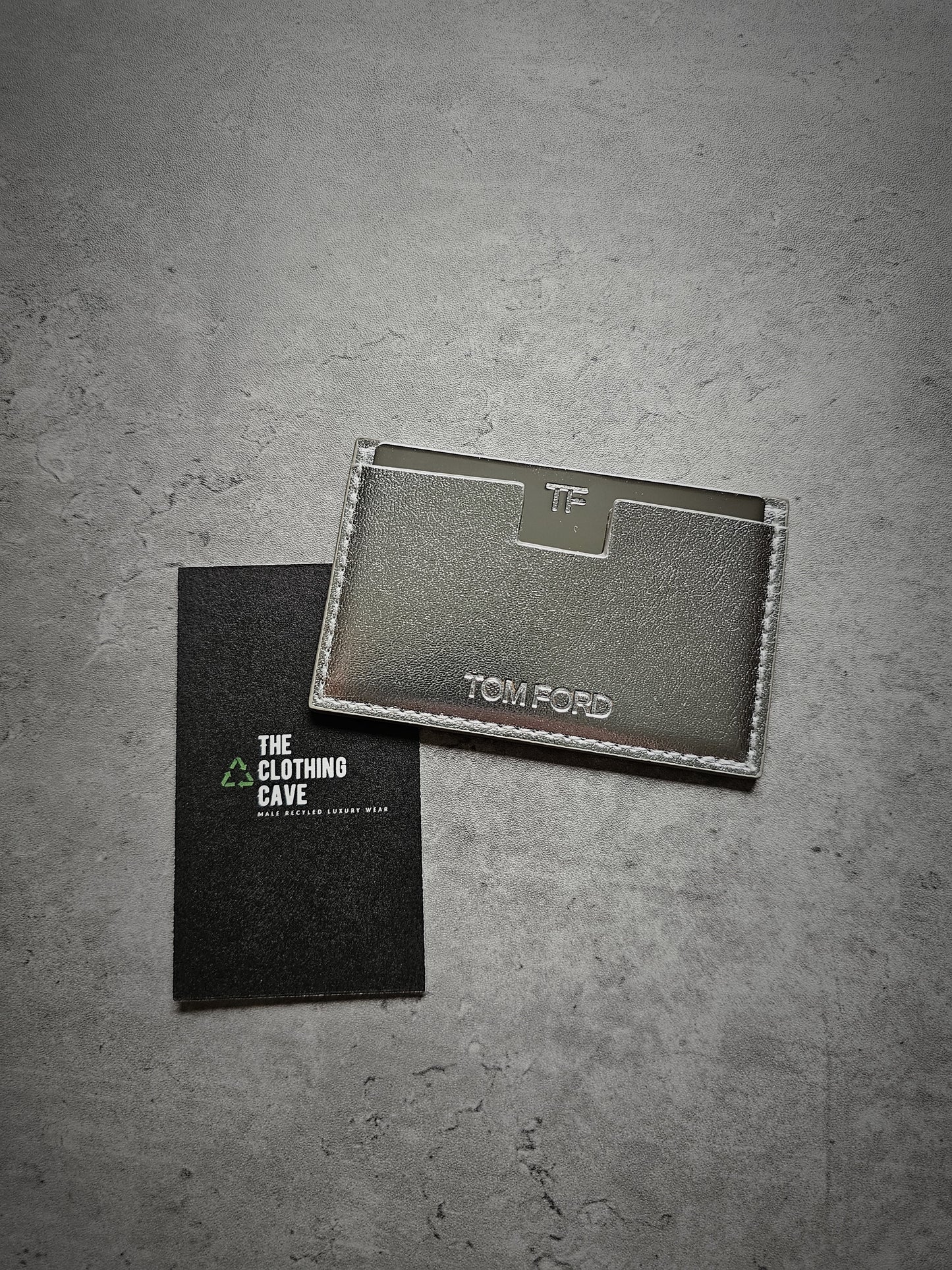 TOM FORD TF Single Leather Card Holder & Mirror