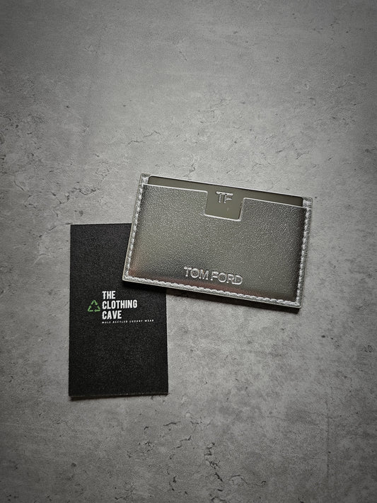 TOM FORD TF Single Leather Card Holder & Mirror