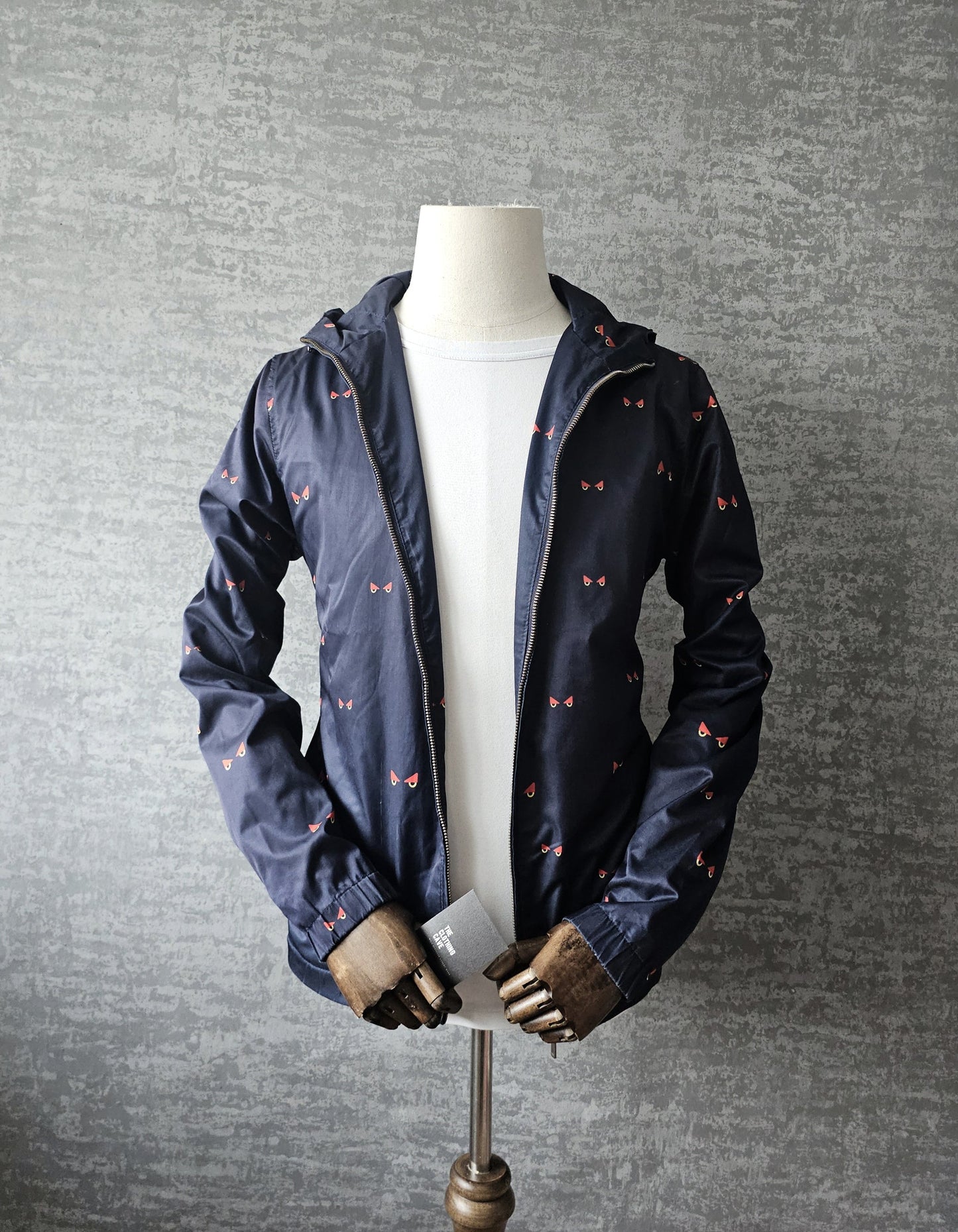 FENDI Retro Monster Eye Monogram Windproof Shell Jacket