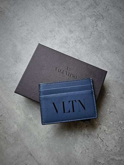VALENTINO GARAVANI VLTN Limited Navy Embossed Card Holder