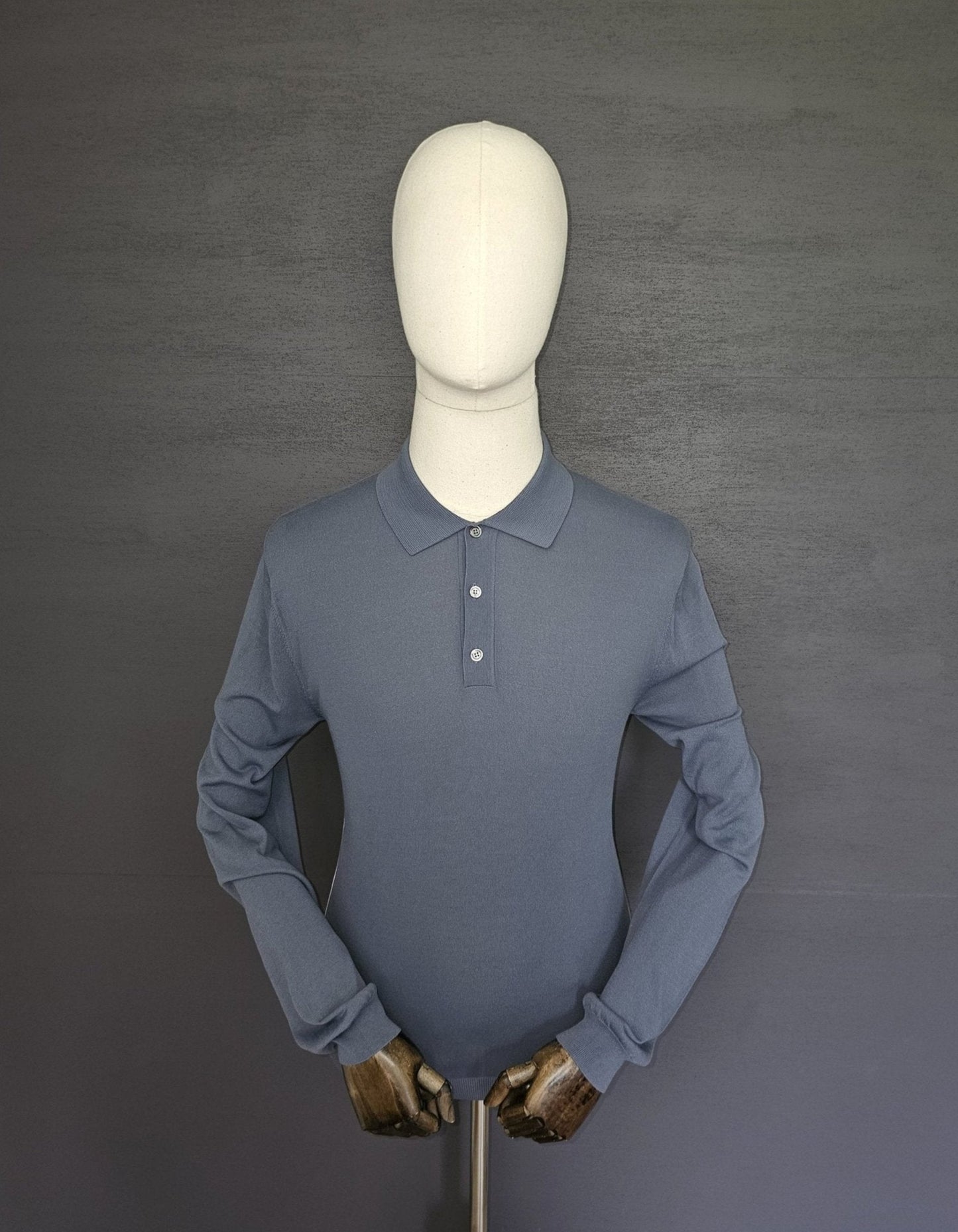 GUCCI Striped Fine Knit Polo