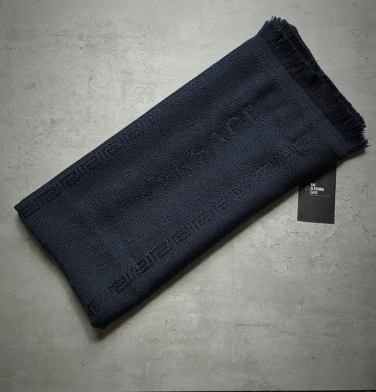 VERSACE Intarsia Fine Wool Medusa Scarf