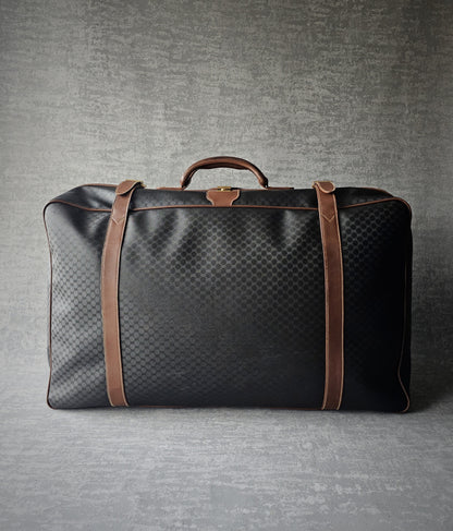 GUCCI Vintage GG Monogram Canvas Navy Suitcase