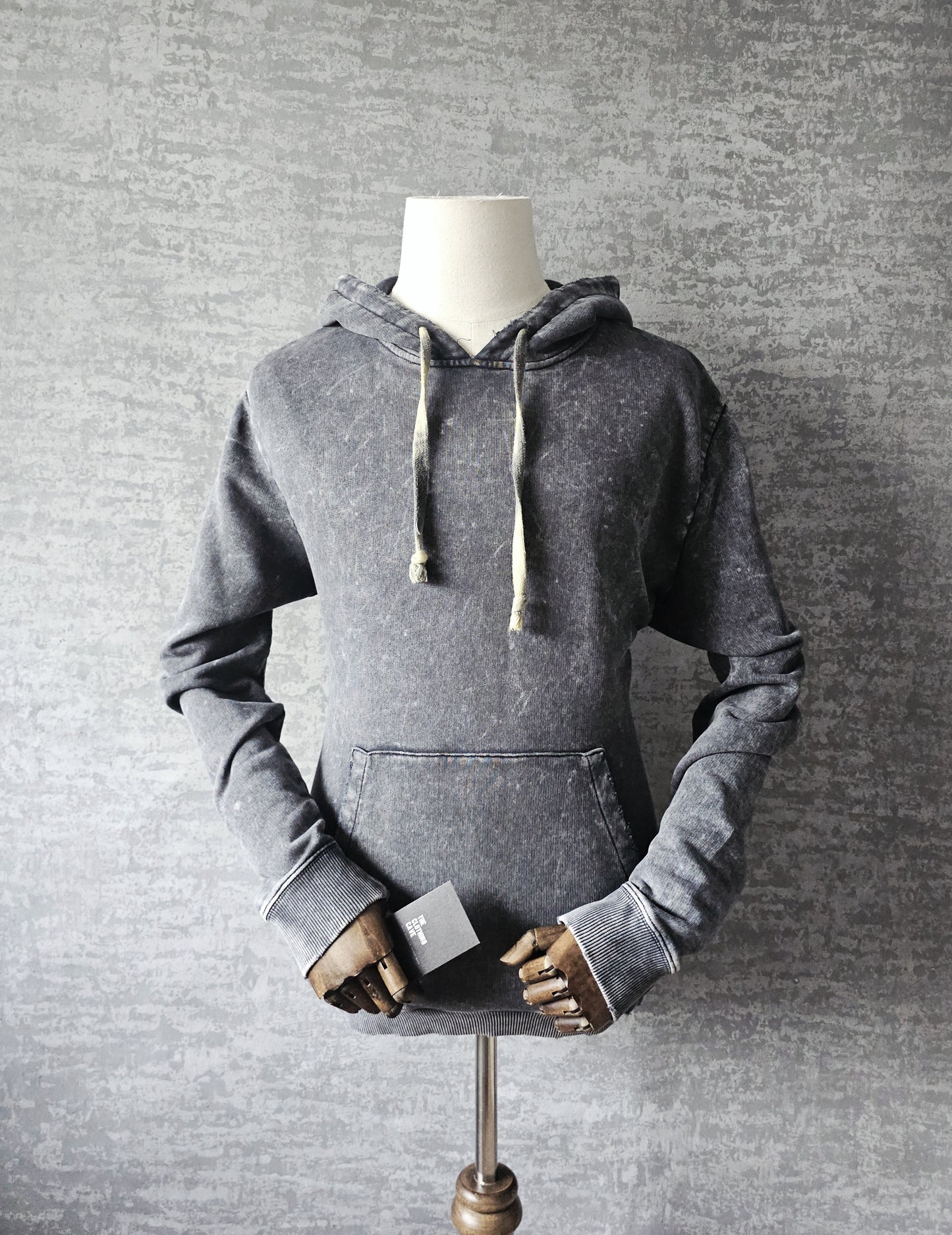 SAINT LAURENT Distressed Washed Cotton Hoodie