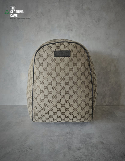 GUCCI GG Supreme Monogram Beige/Brown Backpack
