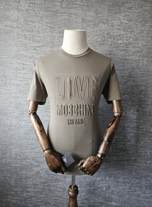 MOSCHINO Milano Embossed Love Logo T-Shirt