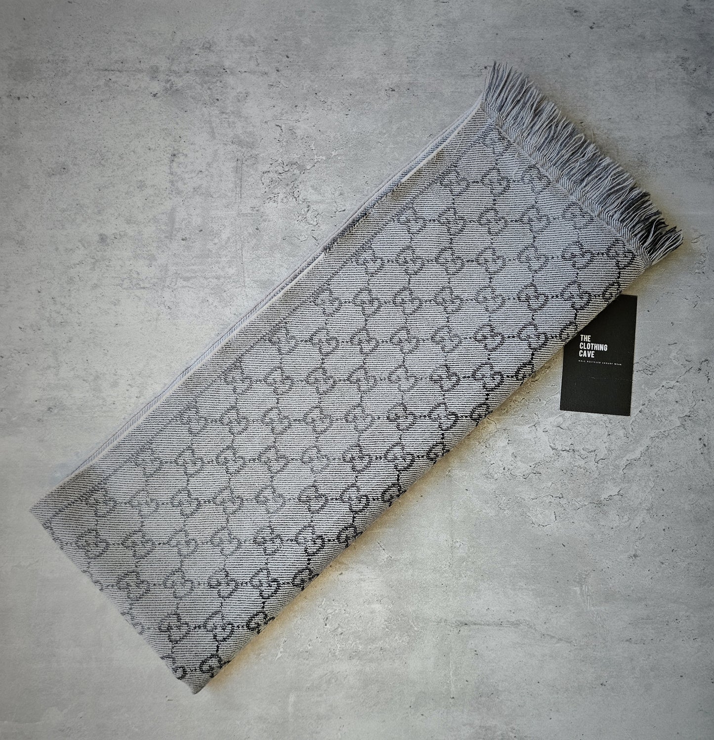 GUCCI GG Monogram Wool Scarf