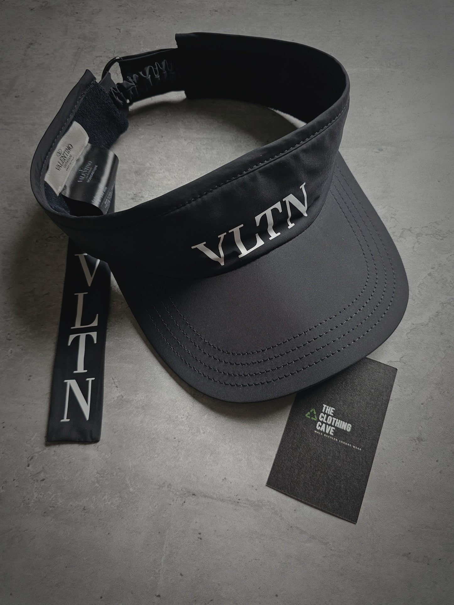 VALENTINO VLTN Black Visor/Cap
