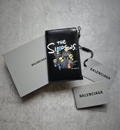 BALENCIAGA X SIMPSONS Calfskin Long Coin/Card Holder
