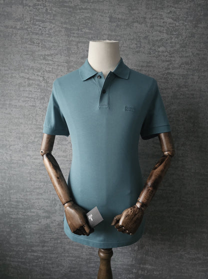 HUGO BOSS Turquoise Piro Logo 447 Polo Shirt