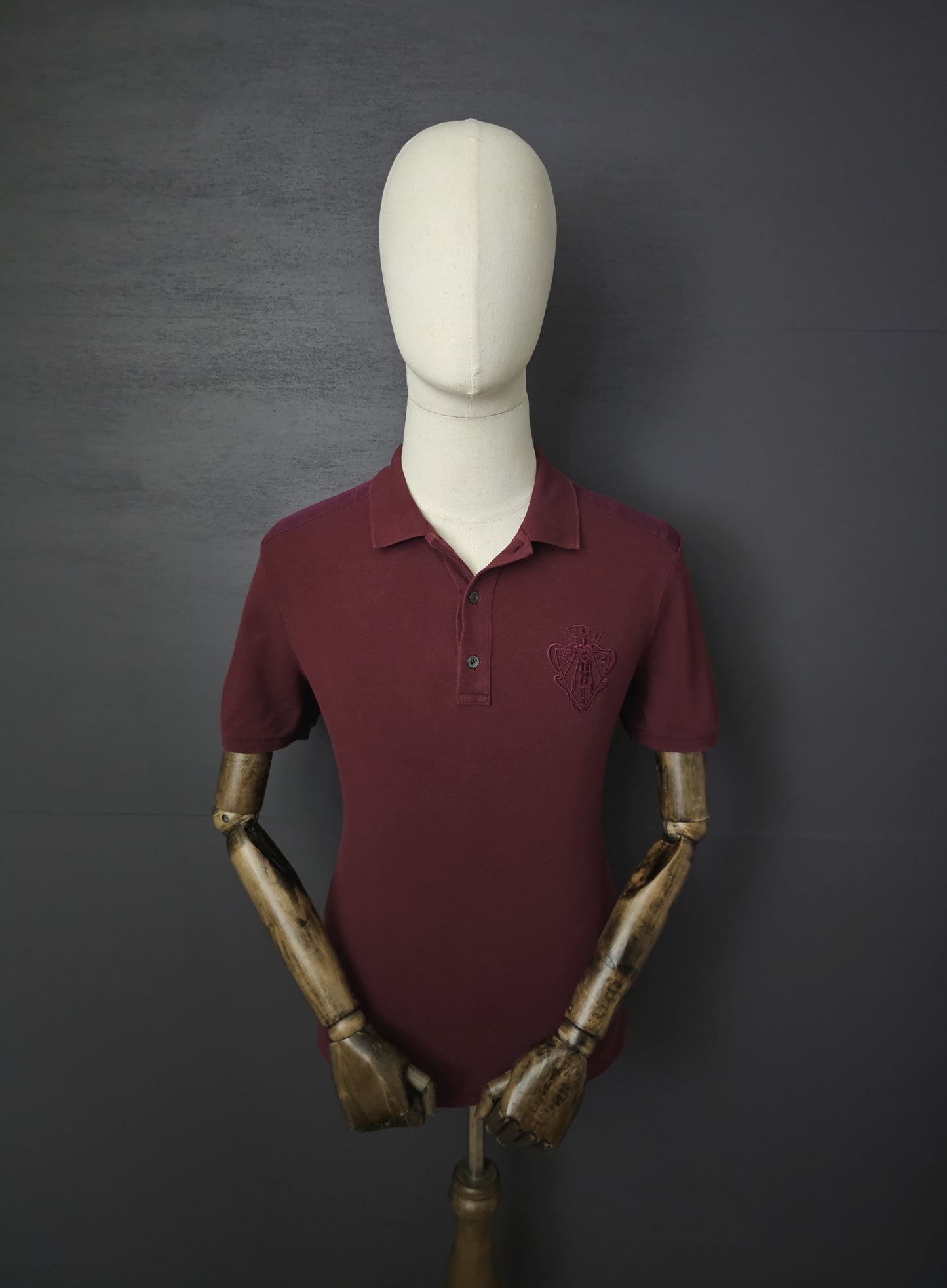 GUCCI Web Crest Embroidery Polo Shirt